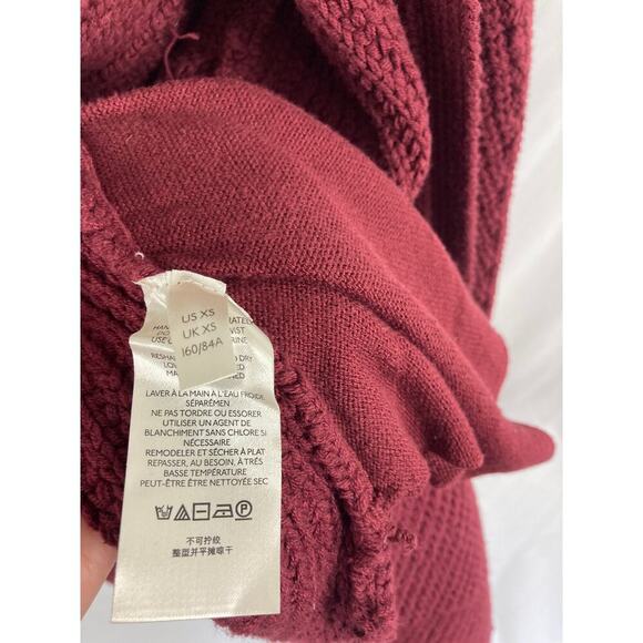 Free People Burgundy Knit Sweater - Picture 6 of 11